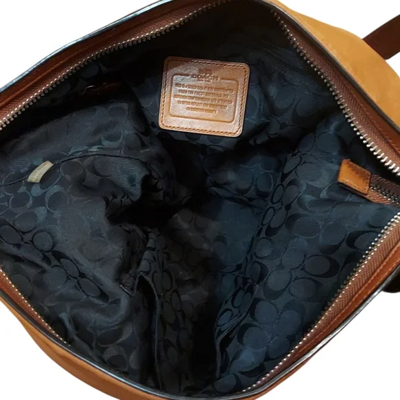 Coach Large Saddle Leather Duffle Shoulder Bag Great Condition No. 32282 - Picture 11 of 12